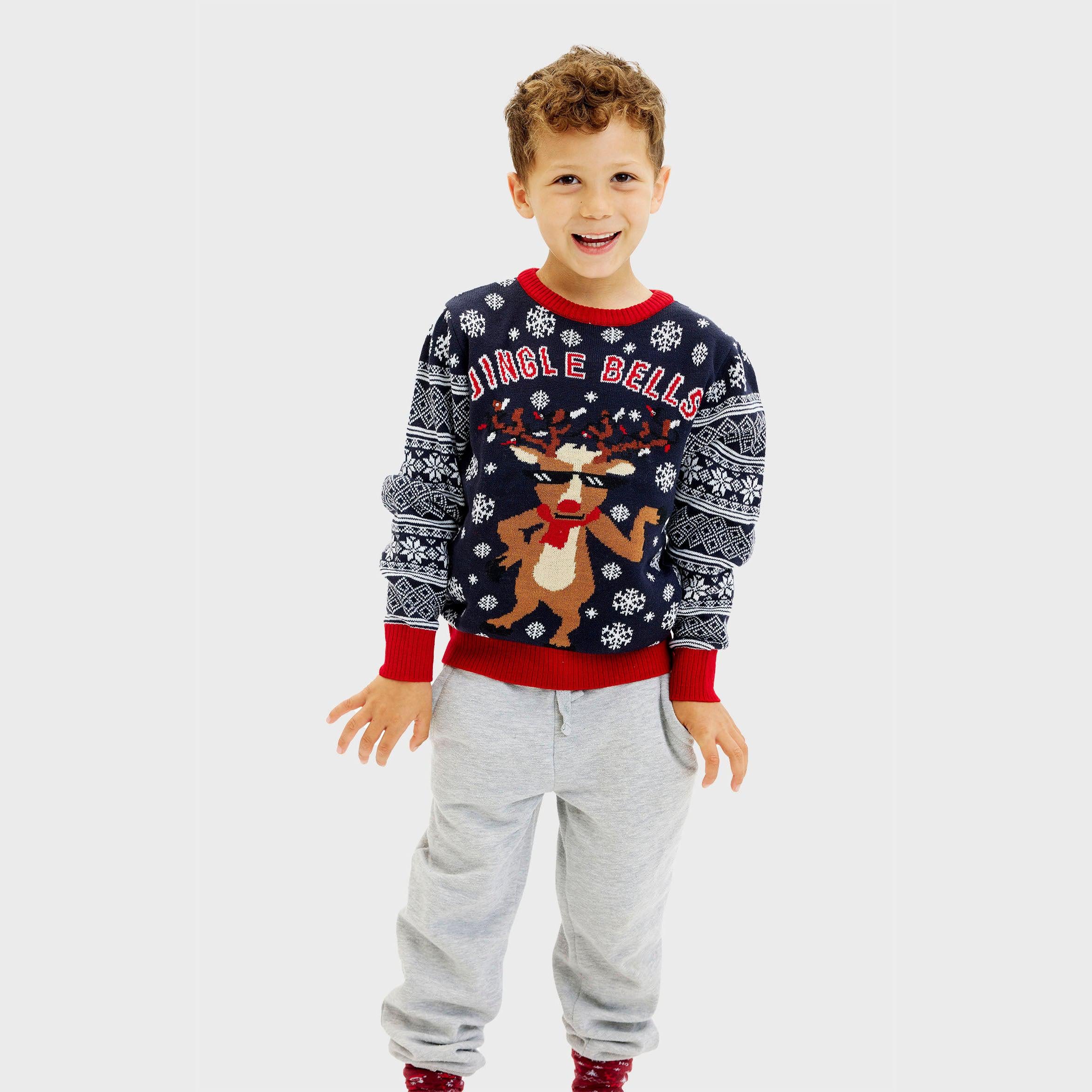 Jingle Bells Weihnachtspullover - Kinder